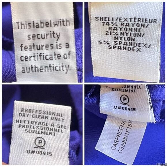 Diane Von Furstenberg Carpeena Blue Full Back Zipper Mini Dress with Pockets 4 - Picture 9 of 10